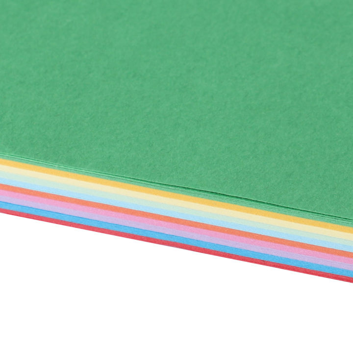 งานฝีมือกระดาษสำหรับพับโอริงามิสีทึบหลากสี100ชิ้นกระดาษสี่เหลี่ยมพับได้งานทำมือ-diy-การ์ดสำหรับตกแต่งงานฝีมือของขวัญ