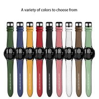 “：{ 20Mm For  Galaxy Watch 5/4 44Mm 40Mm 5 Pro 45Mm Leather Silicone Strap Smart Watch Band For Galaxy Watch4 Classic 42/46Mm