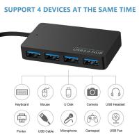 【The-Best】 Rehmans store. USB Hub 4พอร์ต Usb 3.0 Hub Splitter อะแดปเตอร์สำหรับแล็ปท็อปข้อมูลความเร็วสูงฮับ4พอร์ต USB 3.0 Hub แยก