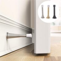 xfcbfSpring Door Stopper Non-Punch Wind-Proof Door Stop Wall Decorative Doorstop Protect Doors Wall Floor Mounted Door Holder