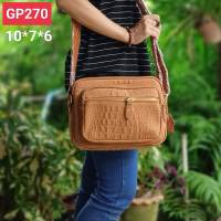 GPBAGS กระเป๋าสะพายขนาด 10 นิ้ว GP270 แบบ 6 ช่องซิป