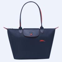 ของแท้100% LONGCHAMP _ แฟชั่น HANDBAG_FOLDING ไนลอนกระเป๋าสะพายไหล่ L2605619556_SMALL_Navy