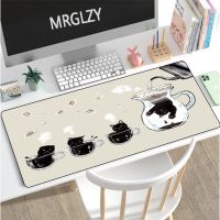 Large Mouse Pad 400x900 Black Cute Cat Paw Gaming Accessories    Office Computer Keyboard Mousepad  PC Gamer Laptop Desk Mat