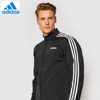 adidas Essential 3-Stripes Tricot Track top DQ3070 Black/White  Jacket (Adidas Korean Size)