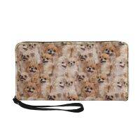 Ladies Wallet Hiromi Schnauzer Teddy DachshundShih Tzu Dog Pattern Womens Wallet Made of Leather Custom Purse for Girls