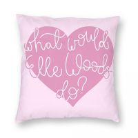 What Would Elle Woods Do Legally Blonde Pillowcase Polyester Linen Velvet Creative Zip Throw Pillow Case Room Cushion Case 18