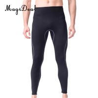 Mens 2Mm สีดำ Neoprene Wetsuit กางเกงดำน้ำดูปะการัง Surfing ว่ายน้ำกางเกง Leggings TightsFull Bodys ขนาด S-XL