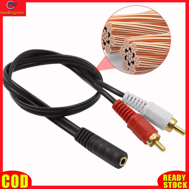 leadingstar-rc-authentic-universal-3-5mm-stereo-audio-female-jack-to-2-rca-male-socket-to-headphone-3-5-y-adapter-cable-50cm