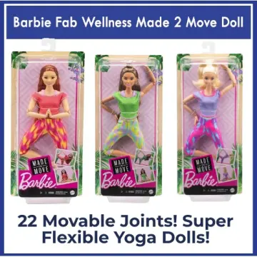 Original Barbie Yoga Doll Joints Made To Move Body Barbie Sports Dolls Toys  for Girls Juguetes Interactive Kids Toys Brinquedos