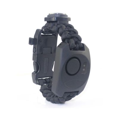[COD] Outdoor survival supplies seven-core braided compass light emergency alarm bracelet spot