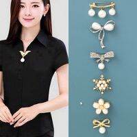 The exposed brooch neckline pearl crystal of waist atmosphere elegant set clothes pins senior deserve to act the role women