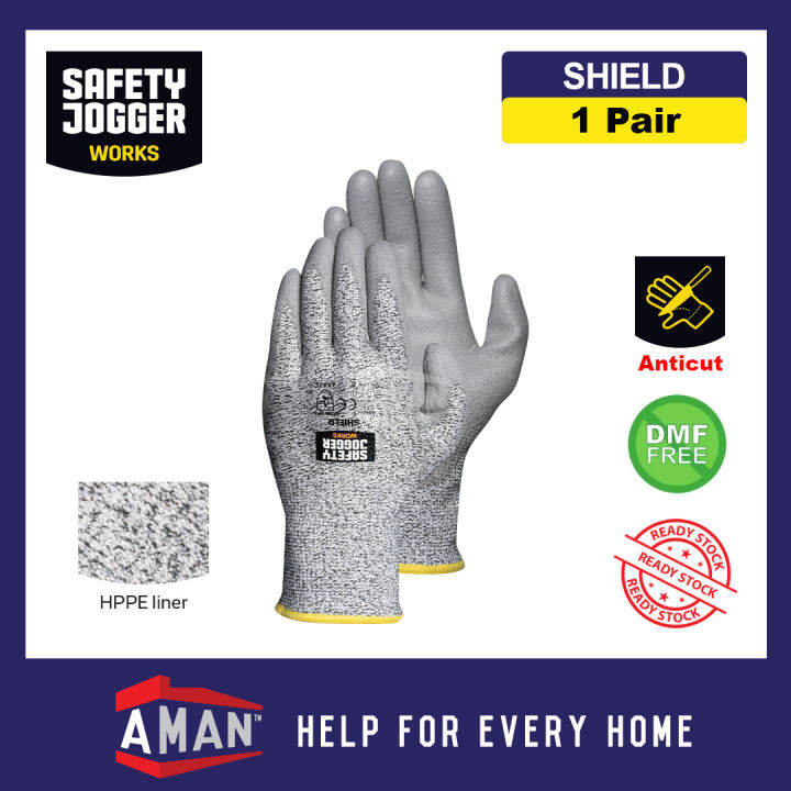 SAFETY JOGGER Shield Anti Cut PU Coating High Quality Industrial