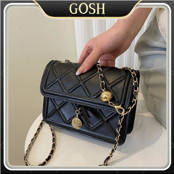 Rhombus Chain Sling Bag Fashion Causal Shoulder Bag Simple Small Square ...