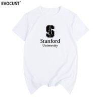 STANFORD UNIVERSITY เสื้อยืดผู้ชายผ้าฝ้ายชายเสื้อใหม่ TEE TSHIRT สตรี