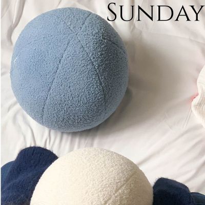 【CW】❣✺  Round Sofa Throw Pillows Shaped Color Soft for Office Chairs Originality