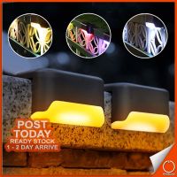 ☒ tqw198 ???? ?????????? Solar LED Fence Light Stair Steps Pathway Wall Garden Lamp Outdoor Lightning Lampu Dekorasi Taman 太阳能壁灯