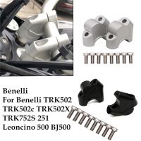 Motorcycle Handlebar Riser Up Backs Moves Bracket Kit Riser Mount Clamp For Benelli Leoncino 500 LeonineX BJ500 TNT250 TRK502 LED Strip Lighting