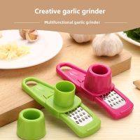 ETXColorful Kitchen Grater and Grinder - 1pc Stainless Steel PP Garlic Presses Ginger Cutter Candy Plastic Grinding Tool Planer