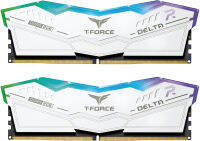 TEAMGROUP T-Force Delta RGB DDR5 32GB Kit (2x16GB) 6000MHz (PC5-48000) CL40 Desktop Memory Module Ram (White) for Z690 - FF4D532G6000HC38ADC01 32GB(2x16GB) DDR5 6000MHz 38-38-38-78 White