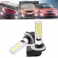 2x หลอดไฟไฟตัดหมอกขับขี่ Led 2 Cob 10W สีขาว6000K 881 862 893 H27w สำหรับรถ Buick Cadillac รถจี๊ปเชฟโรเลต