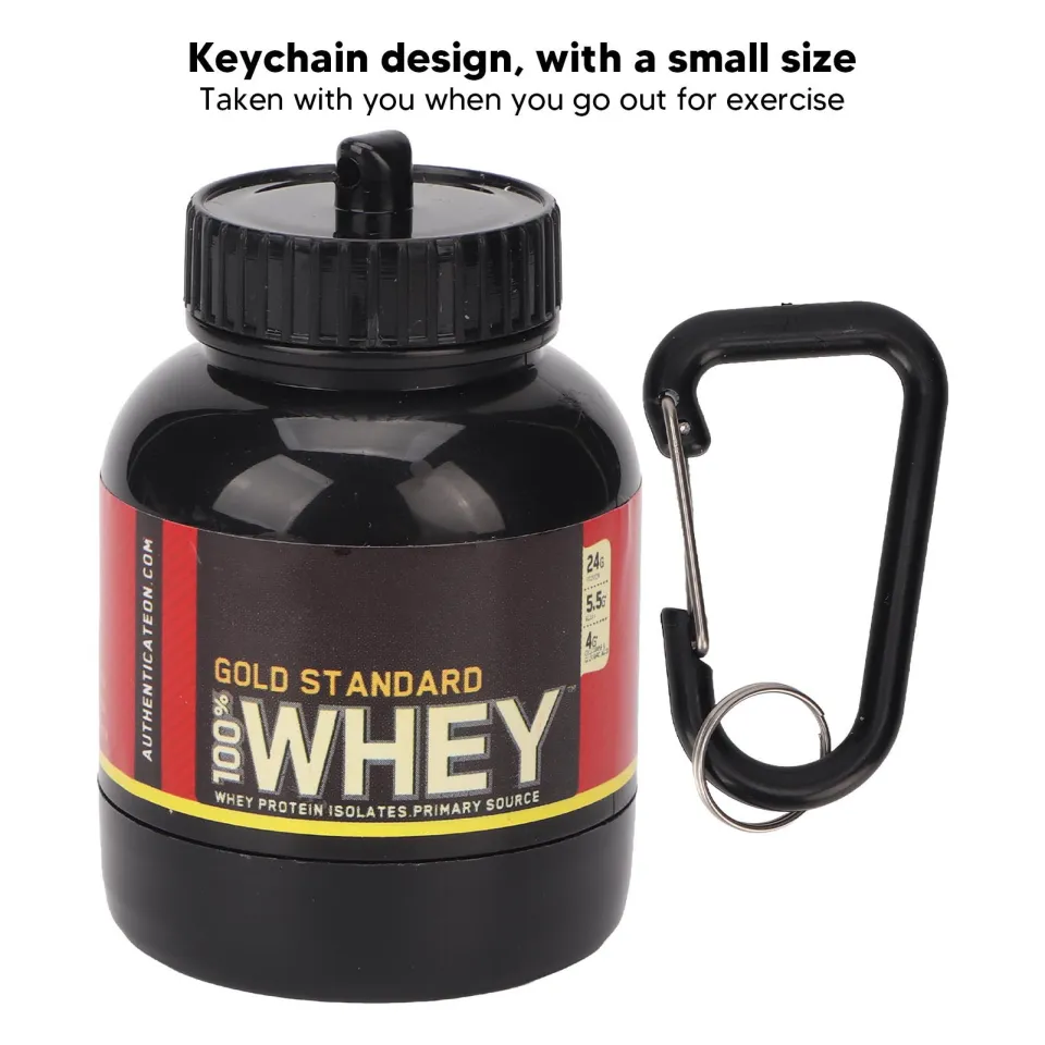 100ML Portable Protein Container Powder Bottle With Whey Keychain