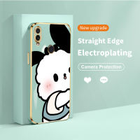 เคสโทรศัพท์ชุบโลหะด้วยไฟฟ้าทรงสี่เหลี่ยมใหม่สำหรับ Xiaomi Redmi Note 7 Note7 Pro 7S 8 9S 9 Pro Max 10 Lite 10X Poco Pro M2ป้องกันหลังซิลิโคนฝาครอบบางเฉียบป้องกันน้ำ