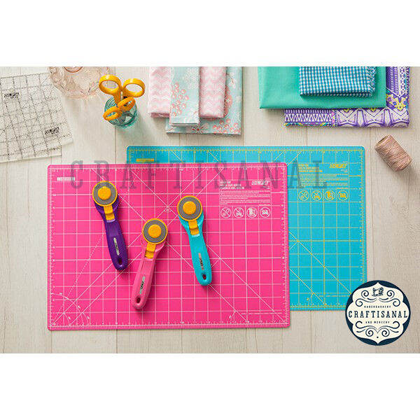 Olfa 45mm Splash Rotary Cutter, Pink & Aqua Lazada PH