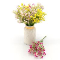 1 Bouquet Fake Little flowers Heads DIY Gypsophila Simulation Artificial Fake Flower Babys Breath Wedding Home Decoration Artificial Flowers  Plants