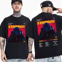 The Weeknd 90s Vintage Unisex Black Tshirt Men T Shirt Hip Hop Rock Graphic T Shirts 100% Cotton T-shirt Man ClothesTops XS-4XL-5XL-6XL