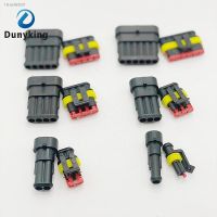 ♂┋▫ 1/5/10Sets 1P 2P 3P 4P 5P 6Pins Way AMP 1.5 Super seal Waterproof Electrical automotive Wire Connector Plug for car Motorcycle