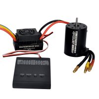 Waterproof 60A RC Brushless ESC BEC Car Parts Electric Speed Controller with 5.5V 3A BEC for 1/10 RC Car Truck 3650 Motor 3900KV