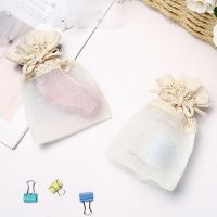 6-24pcs Hand-made Cotton Edge Bag Jewelry Bag 10x14cm Wedding Gift Organza Bag Jewelry Packaging Display amp; Jewelry Pouches