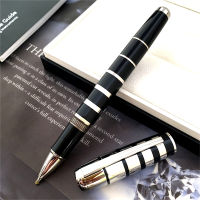 Limited Edition Great Writer George Bernard Shaw Rollerball Pen MB เงินสีดำปากกาเจลเขียนคุณภาพสูงพร้อมหมายเลขซีเรียล