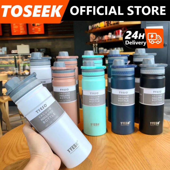 TOSEEK Original Tyeso Tumbler Insulated Vacuum Bottle Stainless Steel