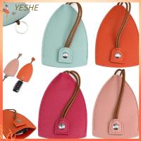 YESHE จุได้มาก เคสกุญแจรถแบบดึงออกได้ ไม่ลื่นง่าย หนังพียู กระเป๋าสตางค์กุญแจหนัง PU ทนทานต่อการใช้งาน สำหรับปกป้องกุญแจ ปลอกกุญแจแบบดึงออก