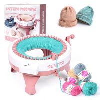 48 Needles Smart Knitting Machine Toy Board Rotating Double Knit Loom HAnd-knitted Scarf Sweater Hat Socks for Adult Children Knitting  Crochet