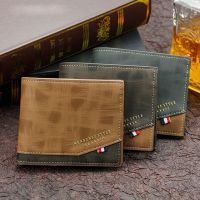 Men Wallet Leather Business Foldable Wallet Luxury Billfold Slim Hipster Credit Card Holders Inserts Coin Purses Vintage Walltes Wallets