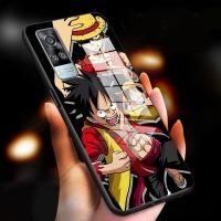 เคสสำหรับ VIVO Y51 2020 BLY53S 4G/Y51A 2021/Y31 2021 Luffy เคสกระจกนิรภัยมันวาวเคสโทรศัพท์กันกระแทก