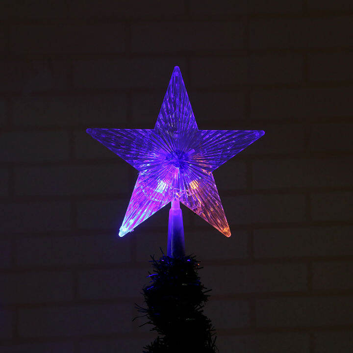 bokali-1pcs-สีเปลี่ยนกระพริบ-led-star-light-ที่ตกแต่งยอดต้นคริสมาสต์โคมไฟตกแต่ง