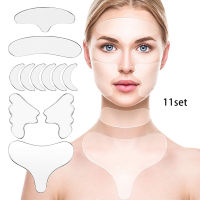 SUTAI 11/16pcs Silicone Face Eye Forehead Anti Wrinkle Patch Facial Lifting Pad