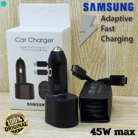 ที่ชาร์จในรถยนต์ Samsung 60W Duo 45W Usb-C+15W Usb-A การชาร์จด่วนแบบพิเศษ ซัมซุง Car Charger  Adaptive Fast Charging แถมสายชาร์จ Type-C To Type-C 1m.