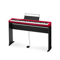 Casio Music เปียโนไฟ้า Privia PX-S1100 พร้อมขาตั้งและเก้าอี้ - สีแดง