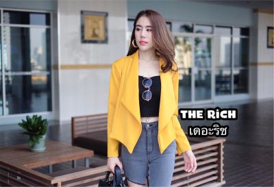 เสื้อสูทปกแหลม เสื้อเบลเซอร์ เสื้อคลุม ทรงสวยหรู ป้ายTheRich