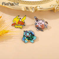 Pinhabit Pokemon Ghost Slayer Link เข็มกลัดของขวัญเสื้อผ้าอุปกรณ์เสริมสำหรับเพื่อน