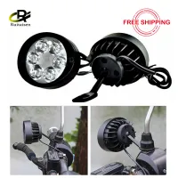 2 PCS Motor Rearview Mirror Light LED Motorcycle Headlight 6LED Working Spot Light Lamp Motorcycle Motorbike Scooter Light