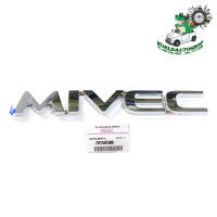 logo MIVEC โลโก้ MIVEC ของแท้ ใส่ Mitsubishi Triton มิตซูบิชิ ไททัน โครเมี่ยม 1ชิ้น 2-4ประตู มีบริการเก็บเงินปลายทาง
