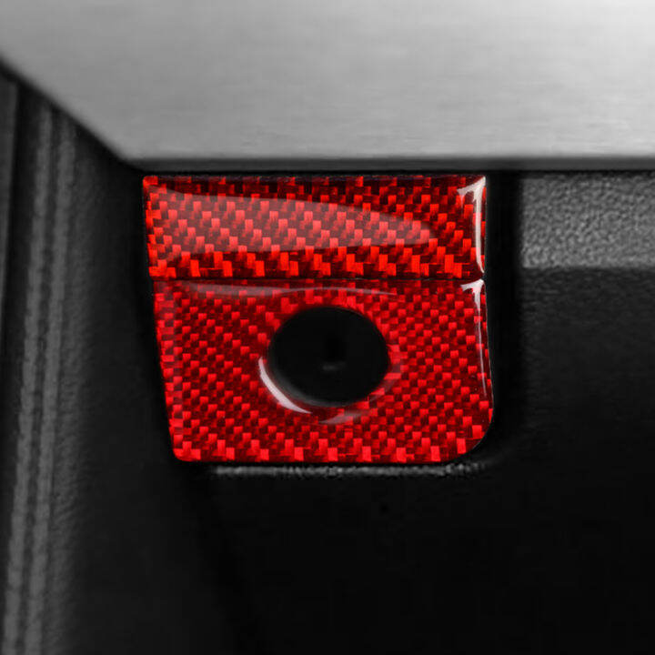 cw-suitable-for-ford-wild-horse-mustang-carbon-fiber-storage-tool-decorative-panel-car-modification-interior-accessories