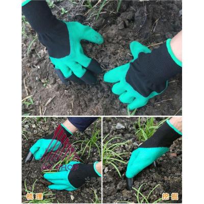 [10 ชิ้น] ถุงมือขุดดินทำสวน พรวนดิน ปลูกต้นไม้ ใช้งานได้อย่างสะดวกสบาย มีกรงเล็บแข็งแรงในตัว. AC99.