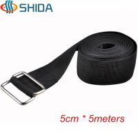 New Double Metal Buckle 1pcs 5cm*5meters Ratchet Tie Down Strong Polypropylene Webbing Quick Lock Strap Luggage Cargo Belt Cable Management