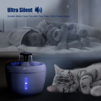 Pet Cat Water Fountain USB Automatic Cat Water Dispenser Feeder Bowl LED Light Smart Dog Cat Water Dispenser Pet Drinking Feeder